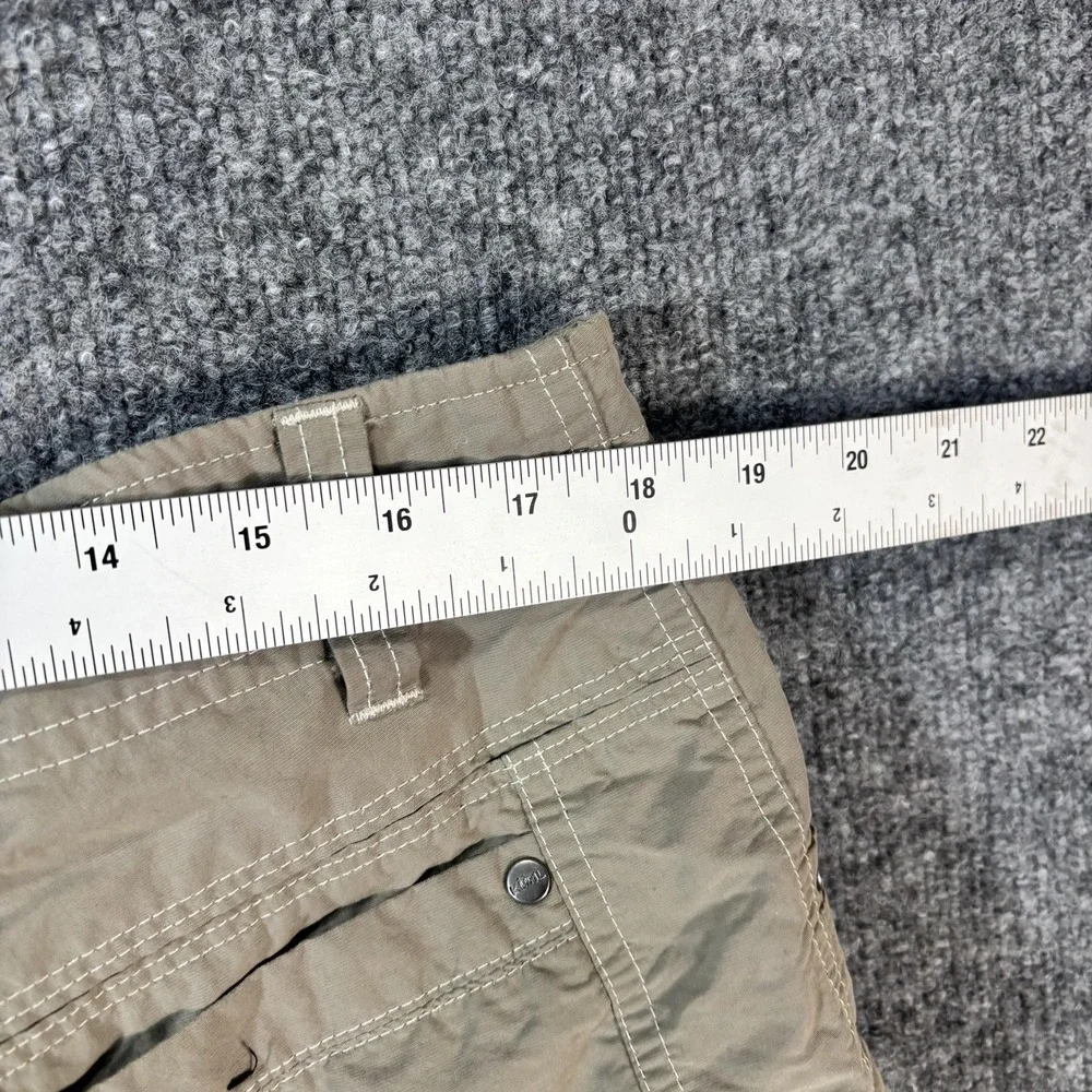 Kuhl Liberator Cargo Shorts Mens‎ 34 Beige Convertible Zip Off Outdoor Hiking